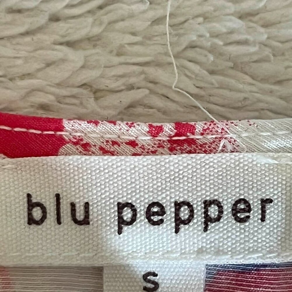 Blu Pepper Multicolor Tiered Sleeveless Mini Dress size Small - Picture 6 of 6